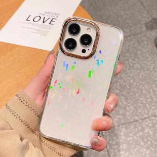 For iPhone 12 Pro Max Colorful Laser Electroplating Shockproof Phone Case(Lingge)