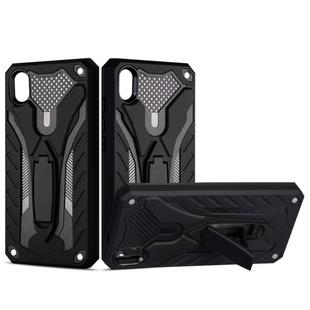 For Xiaomi Redmi 7A Shockproof TPU + PC Protective Case with Holder(Black)