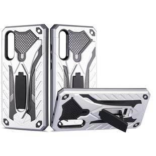 For Xiaomi CC9 Shockproof TPU + PC Protective Case with Holder(Silver)