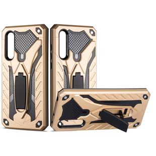 For Xiaomi CC9 Shockproof TPU + PC Protective Case with Holder(Gold)