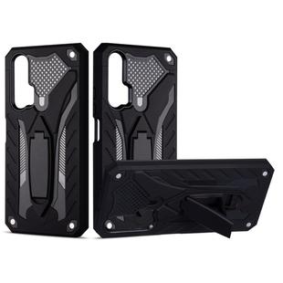 For Huawei P20 Pro Shockproof TPU + PC Protective Case with Holder(Black)