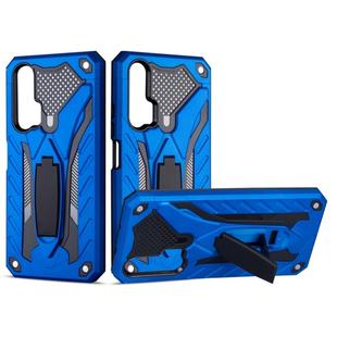 For Huawei P20 Pro Shockproof TPU + PC Protective Case with Holder(Blue)