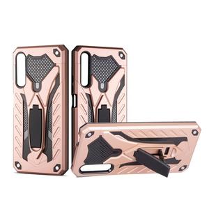 For Huawei Honor 9X Shockproof TPU + PC Protective Case with Holder(Rose Gold)