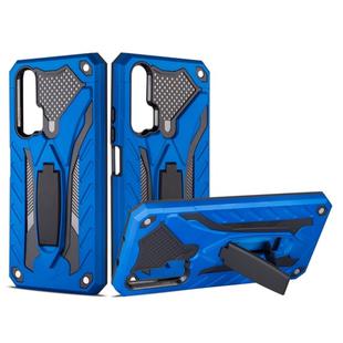 For Huawei Honor 20 Pro Shockproof TPU + PC Protective Case with Holder(Blue)