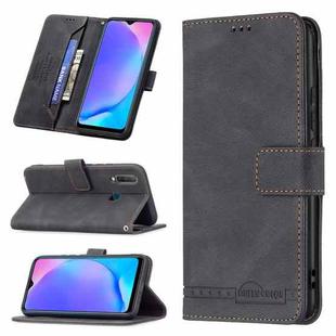 For vivo Y11 / Y15 / Y12 / Y17 Magnetic Clasp RFID Blocking Anti-Theft Leather Case with Holder & Card Slots & Wallet(Black)