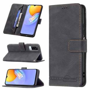 For vivo Y51 2020 / Y51a / Y51s Magnetic Clasp RFID Blocking Anti-Theft Leather Case with Holder & Card Slots & Wallet(Black)