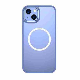 For iPhone 13 TOTUDESIGN AA-070 Sparkling Series MagSafe Magnetic Transparent PC TPU Phone Case(Blue)