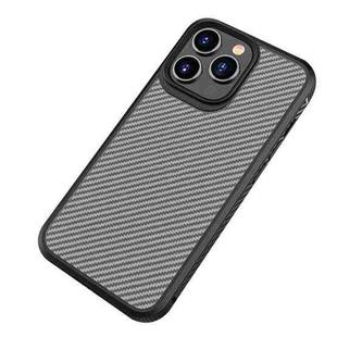 mocolo K01 Carbon Fiber TPU + PC Shockproof Phone Case For iPhone 13(Black)