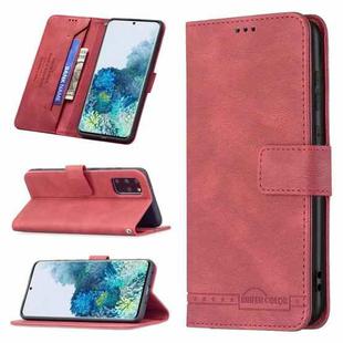 For Samsung Galaxy S20+ Magnetic Clasp RFID Blocking Anti-Theft Leather Case with Holder & Card Slots & Wallet(Red)
