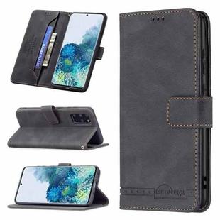 For Samsung Galaxy S20+ Magnetic Clasp RFID Blocking Anti-Theft Leather Case with Holder & Card Slots & Wallet(Black)