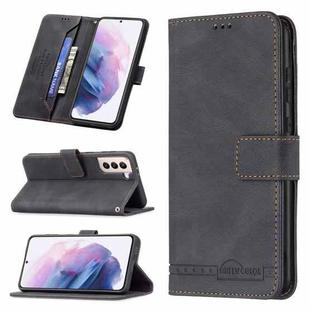 For Samsung Galaxy S21+ 5G Magnetic Clasp RFID Blocking Anti-Theft Leather Case with Holder & Card Slots & Wallet(Black)