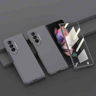 For Samsung Galaxy Z Fold3 5G GKK Integrated Ultra-thin Full Coverage Phone Flip Case(Grey)