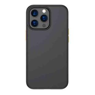For iPhone 13 TOTUDESIGN AA-178 Gingle Series Translucent Matte PC + TPU Phone Case(Black)
