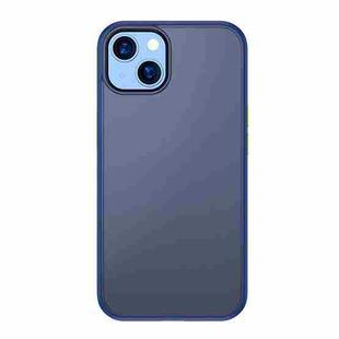 For iPhone 13 TOTUDESIGN AA-178 Gingle Series Translucent Matte PC + TPU Phone Case(Blue)