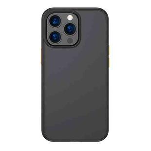 For iPhone 13 Pro TOTUDESIGN AA-178 Gingle Series Translucent Matte PC + TPU Phone Case (Black)