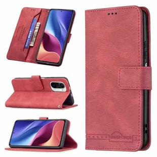 For Xiaomi Mi 11i / Poco F3 Magnetic Clasp RFID Blocking Anti-Theft Leather Case with Holder & Card Slots & Wallet(Red)