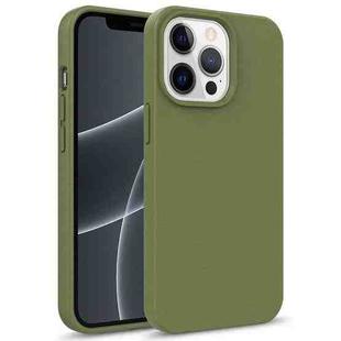mocolo K09 Wheat Straw Shockproof TPU Phone Protective Case For iPhone 13 mini(Army Green)