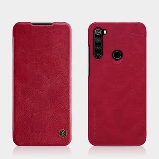 For Xiaomi Redmi Note 8T NILLKIN QIN Series Crazy Horse Texture Horizontal Flip Leather Case with Card Slot(Red)