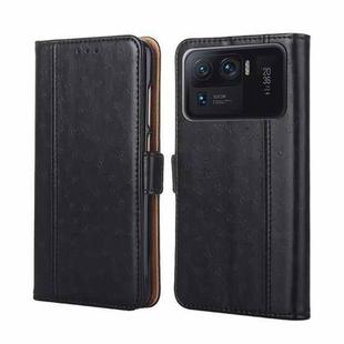 For Xiaomi Mi 11 Ultra Ostrich Texture Horizontal Flip Leather Phone Case with Holder & Card Slots & Wallet(Black)