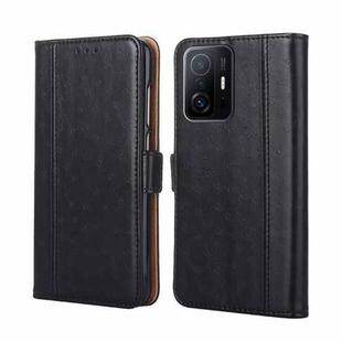 For Xiaomi Mi 11T Ostrich Texture Horizontal Flip Leather Phone Case with Holder & Card Slots & Wallet(Black)