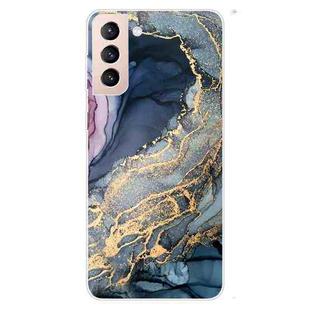 For Samsung Galaxy S22 5G Marble Pattern Shockproof TPU Protective Case(Abstract Gold)