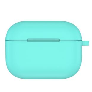 For AirPods Pro Thicken Silicone Round Bottom Earphone Protective Case(Blue Sea)