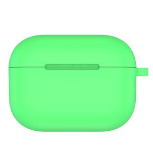 For AirPods Pro Thicken Silicone Round Bottom Earphone Protective Case(Green)