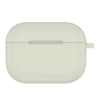 For AirPods Pro Thicken Silicone Round Bottom Earphone Protective Case(Creamy-white)