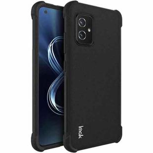 For Asus Zenfone 8 ZS590KS IMAK All-inclusive Shockproof Airbag TPU Case with Screen Protector(Matte Black)