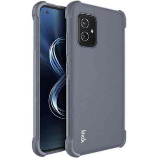 For Asus Zenfone 8 ZS590KS IMAK All-inclusive Shockproof Airbag TPU Case with Screen Protector(Matte Grey)