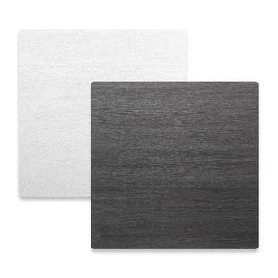 60 x 60cm Double Sides Retro PVC Photography Backdrops Board(Black White Wood Grain)