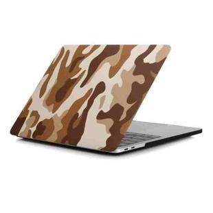 For MacBook Air 13.3 inch A1932 / A2179 / A2337 Camouflage Pattern Laptop Water Decals PC Protective Case(Brown Camouflage)