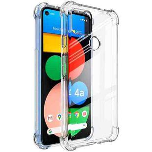 For Google Pixel 5a 5G IMAK All-inclusive Shockproof Airbag TPU Case with Screen Protector(Transparent)