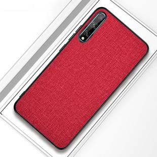 For Huawei Enjoy 10s Shockproof Cloth Texture PC+ TPU Protective Case(Red)