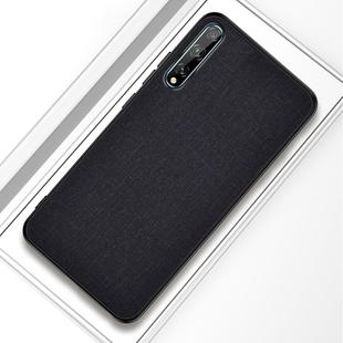 For Huawei Enjoy 10s Shockproof Cloth Texture PC+ TPU Protective Case(Black)