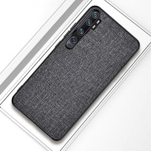 For Xiaomi Mi CC9 Pro Shockproof Cloth Texture PC+ TPU Protective Case(Grey)