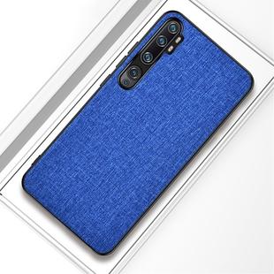 For Xiaomi Mi CC9 Pro Shockproof Cloth Texture PC+ TPU Protective Case(Blue)