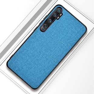 For Xiaomi Mi CC9 Pro Shockproof Cloth Texture PC+ TPU Protective Case(Light Blue)