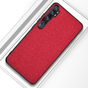 For Xiaomi Mi CC9 Pro Shockproof Cloth Texture PC+ TPU Protective Case(Red)