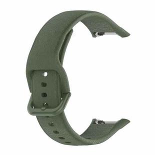 For OPPO Watch Free NFC Version Sport Silicone Watch Band(Dark Green)