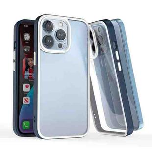 For iPhone 13 Pro 3 In 1 Two-color TPU + Acrylic Shockproof Phone Case (Sapphire Blue)
