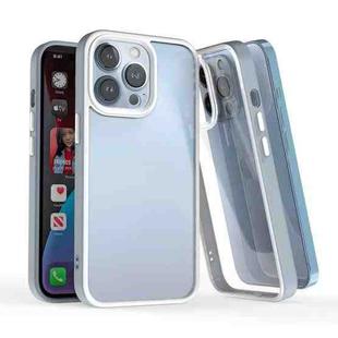 For iPhone 13 Pro Max 3 In 1 Two-color TPU + Acrylic Shockproof Phone Case (Lavender Grey)