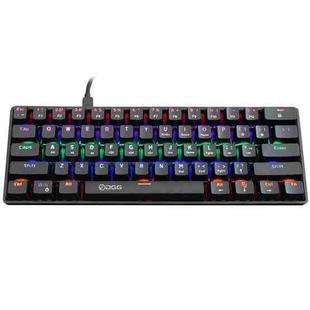 HXSJ V900 61 Keys Cool Lighting Effect Mechanical Wired Keyboard(Black)