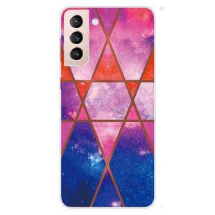 For Samsung Galaxy S22 5G Abstract Marble Pattern TPU Phone Protective Case(Starry sky)