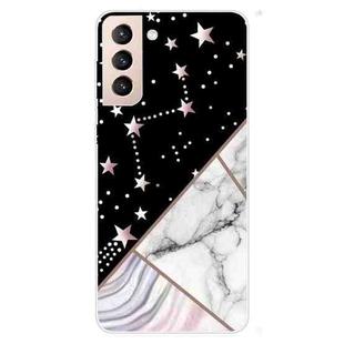 For Samsung Galaxy S22 5G Abstract Marble Pattern TPU Phone Protective Case(Black)