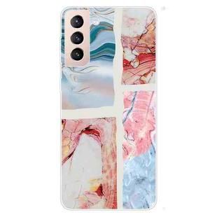 For Samsung Galaxy S22 5G Abstract Marble Pattern TPU Phone Protective Case(Graffiti Color)