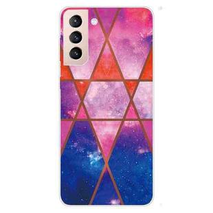 For Samsung Galaxy S22+ 5G Abstract Marble Pattern TPU Phone Protective Case(Starry sky)