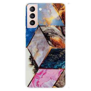 For Samsung Galaxy S22+ 5G Abstract Marble Pattern TPU Phone Protective Case(Water Color)