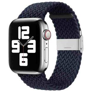 Nylon Braid One Buckle Watch Band For Apple Watch Series 8&7 41mm / SE 2&6&SE&5&4 40mm / 3&2&1 38mm(Charcoal)