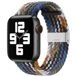 Nylon Braid One Buckle Watch Band For Apple Watch Series 8&7 41mm / SE 2&6&SE&5&4 40mm / 3&2&1 38mm(Cowboy)